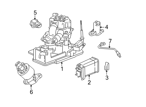 2001 Chevrolet Suburban 2500 EGR System Pipe Asm-EGR Valve Diagram for 12571861