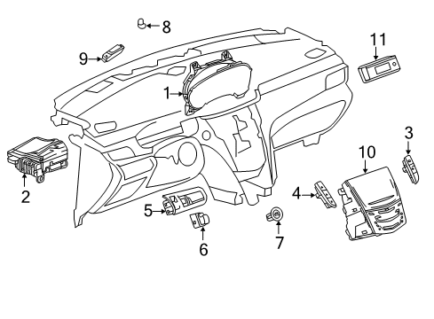 2013 Cadillac XTS Switches Signal Switch Diagram for 22850675