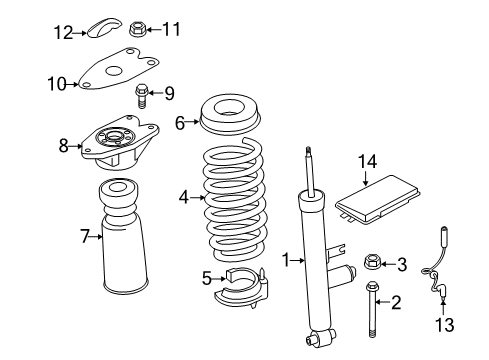 2018 BMW M3 Shocks & Components - Rear Rear Coil Spring Diagram for 33537847710