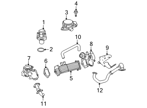 2007 Dodge Sprinter 2500 Emission Components Hose Diagram for 68014093AA