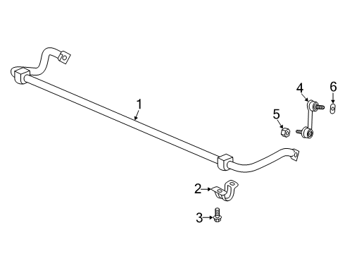 2021 Honda Clarity Stabilizer Bar & Components - Rear Bolt, Flange (8X30) Diagram for 90106-TRT-A00