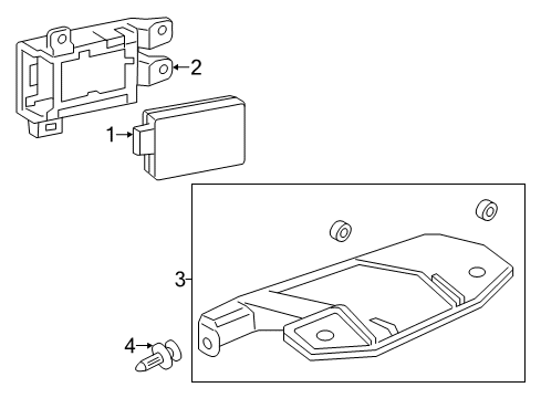 2014 Acura RLX Lane Departure Warning Cover, Driver Side Radar (Lower) (Bsi) Diagram for 36939-TY2-A00