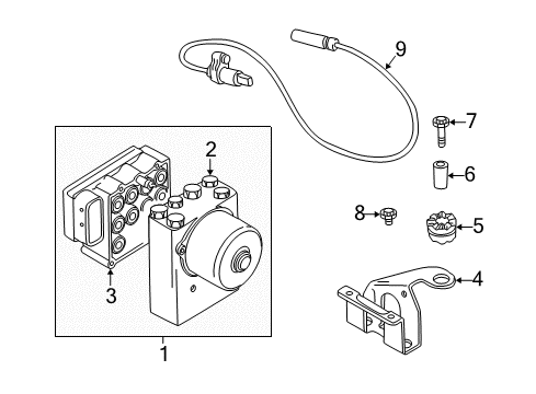 1998 BMW Z3 ABS Components Rp Repair Kit, Hydraulic Unit Dsc Diagram for 34511165027