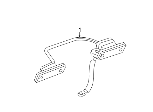 2015 Chevrolet Spark License Lamps License Lamp Diagram for 95063640