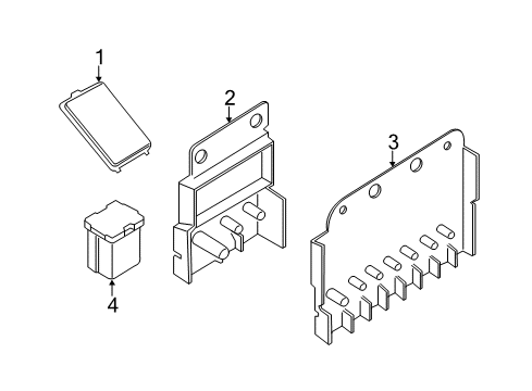 2016 Ford Transit-350 Fuse & Relay Fuse Box Cover Diagram for BK2Z-14A003-A