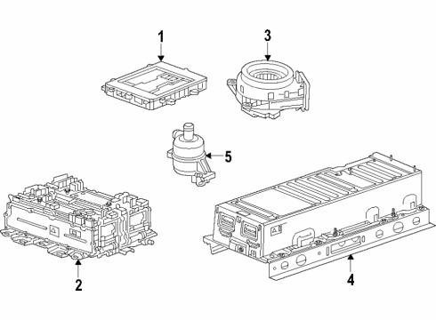 2017 Chevrolet Malibu Hybrid Components, Battery, Cooling System Relay Diagram for 24284374