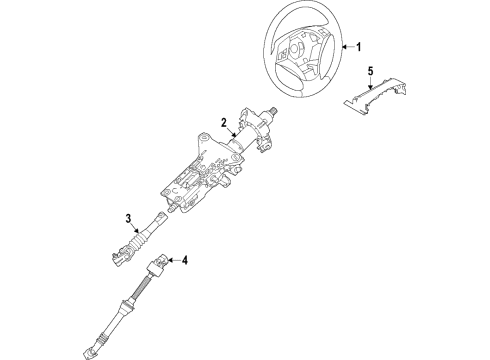 2020 BMW M8 Steering Column & Wheel, Steering Gear & Linkage Steering Column Control Unit Diagram for 32306885215