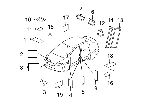 2006 Honda Civic Information Labels Label, Spare Tire Caution (T-Type)(English) Diagram for 42767-SV4-A00