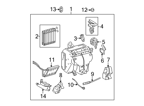 2007 Scion tC Air Conditioner Thermistor Diagram for 88625-21010