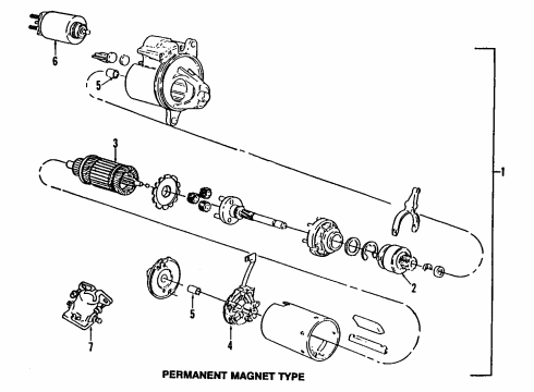 1988 Mercury Colony Park Electrical Components Brake Pressure Warning Switch Diagram for D9BZ-2B264-A