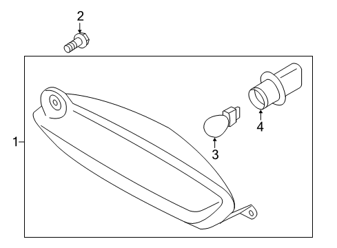 2021 Ford Mustang Bulbs Back Up Lamp Diagram for JR3Z-15500-C