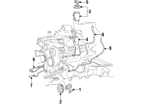2002 Lincoln Navigator P/S Pump & Hoses, Steering Gear & Linkage Seal Kit Diagram for F67Z-3E501-AA
