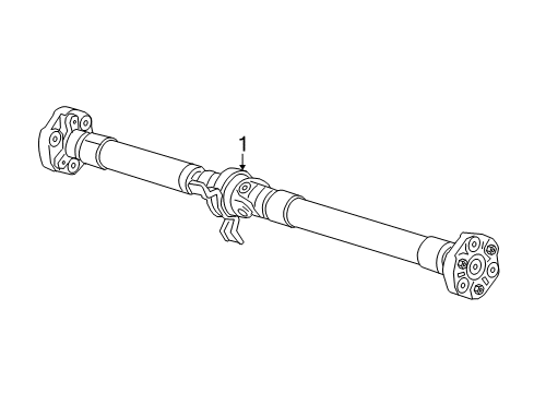 2016 Chevrolet Camaro Drive Shaft - Rear Drive Shaft Diagram for 22999282