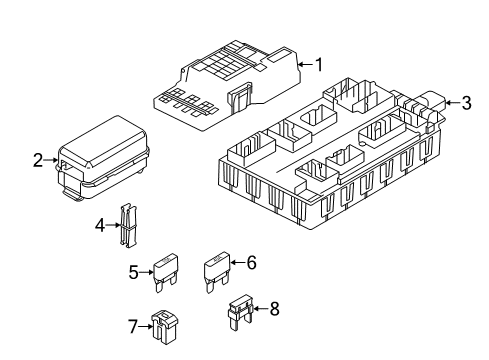 2009 Ford E-350 Super Duty Fuse & Relay Fuse Holder Diagram for 9C2Z-14A068-A