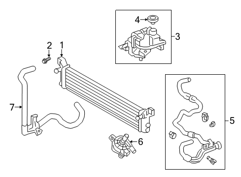 2018 Lexus LS500h Inverter Cooling Components Hose, Inverter Cooling Diagram for G9226-50030