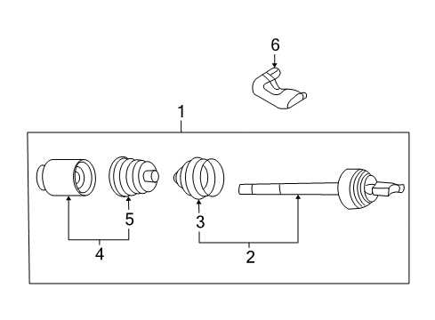 2006 Kia Optima Drive Axles - Front Joint Assembly-Cv LH Diagram for 495012G000