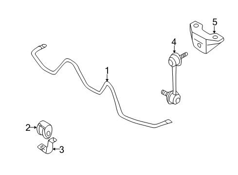 2005 Infiniti Q45 Stabilizer Bar & Components - Rear Bracket-Rear Stabilizer Diagram for 54650-AR000