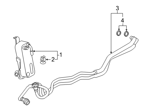 2012 BMW 328i Automatic Transmission Set, Sealing Ring, Output Shaft Diagram for 24137581608