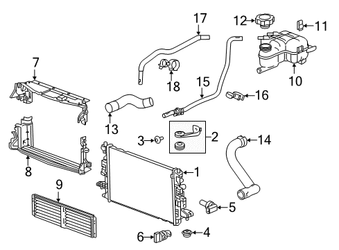 2019 Chevrolet Volt Powertrain Control Reservoir Diagram for 23123562