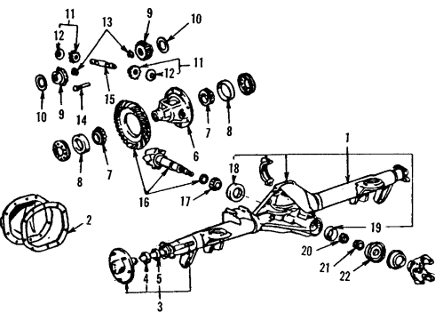 1989 Ford Mustang Wiper & Washer Components Cable Set Diagram for F5ZZ-17508-A