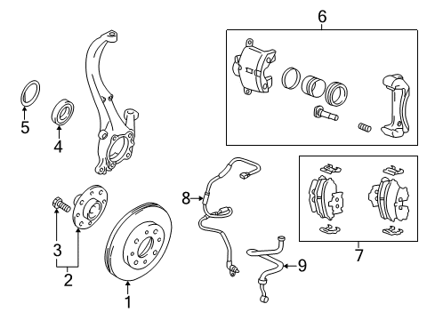 2002 Kia Optima Brake Components Rear Brake Shoe & Lining Kit Diagram for 583053CA00