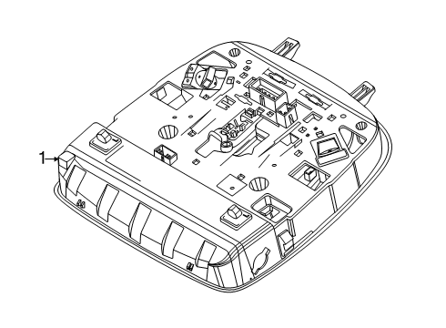 2020 Hyundai Palisade Overhead Console LAMP ASSY-OVERHEAD CONSOLE Diagram for 92800-S8000-YJY