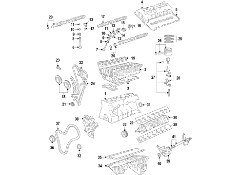 2016 BMW 535i xDrive Engine Parts, Mounts, Cylinder Head & Valves, Camshaft & Timing, Variable Valve Timing, Oil Pan, Oil Pump, Balance Shafts, Crankshaft & Bearings, Pistons, Rings & Bearings Suction Pipe Diagram for 11417590739