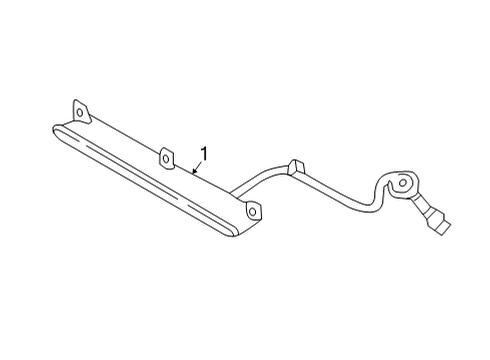 2021 Kia Seltos High Mount Lamps Lamp Assembly-Hms Diagram for 92700Q5000