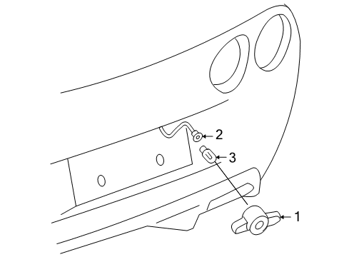Diagram for 2008 Chevrolet Corvette License Lamps