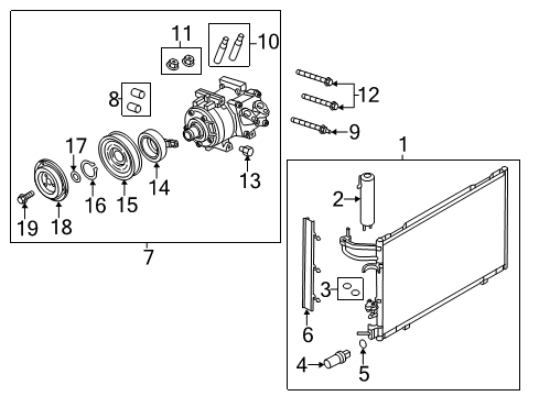 2012 Ford Fiesta Switches & Sensors Pulley Diagram for BE8Z-19D784-A