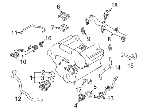 2006 Infiniti G35 Powertrain Control Engine Control Module Diagram for 23710-CM30C