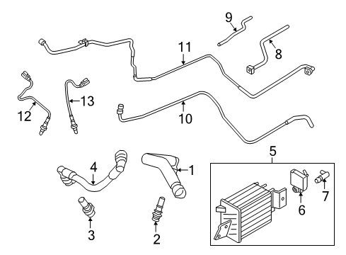 2015 Ford F-150 Powertrain Control Vapor Hose Diagram for FL3Z-9D333-B