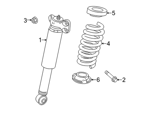 2022 Cadillac CT4 Shocks & Components - Rear Shock Diagram for 84944171