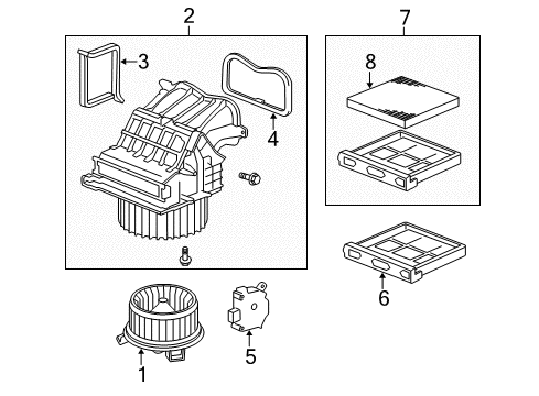 2007 Honda Civic A/C & Heater Control Units Gasket, In. Diagram for 79307-SNA-A01