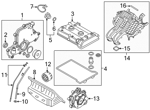 2018 BMW i3 Throttle Body Oil Filter Diagram for 11427673541