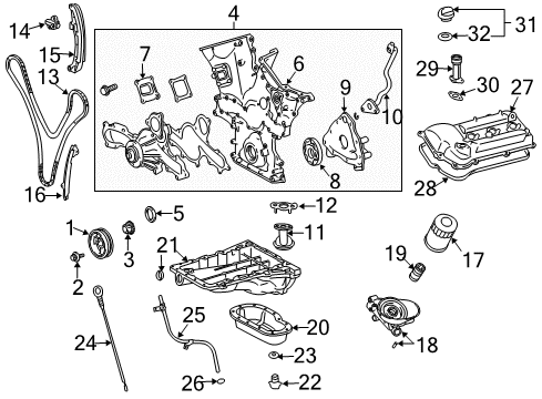 2007 Toyota FJ Cruiser Filters Housing Diagram for 15670-31010