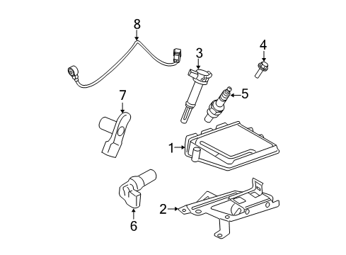 2012 Ford Fusion Powertrain Control Spark Plug Diagram for CGSF-22N-A1