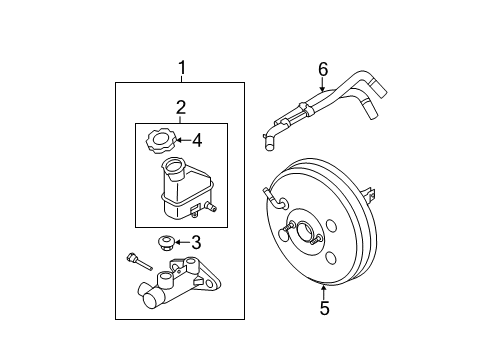 2011 Kia Sorento Hydraulic System Booster Assembly-Brake Diagram for 591101U100