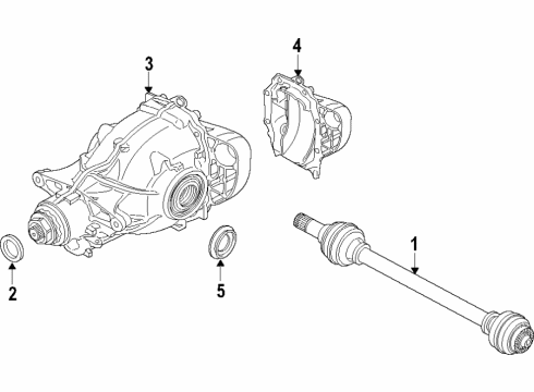 2019 BMW X5 Rear Axle, Differential, Drive Axles, Propeller Shaft EXCH. FINAL DRIVE Diagram for 33108662662