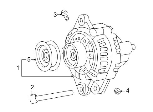 2004 Hyundai Sonata Alternator Bolt Diagram for 11403-08303