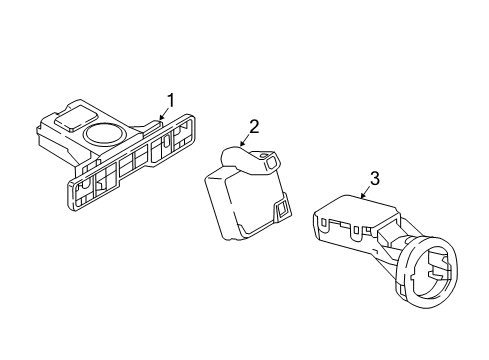 2017 Nissan Armada Alarm System Warning Speaker Assembly Diagram for 284P3-5ZA0A