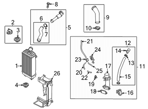 2021 Hyundai Santa Fe Powertrain Control Sensor Assembly-Knock Diagram for 392502S200