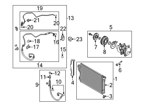 2011 Kia Optima Switches & Sensors Guard-Air, LH Diagram for 291362T000