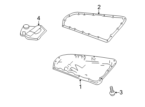 2015 Jeep Patriot Automatic Transmission Gasket-Oil Pan Diagram for 5189838AA