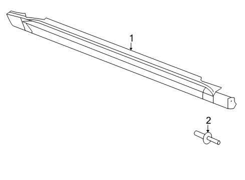 2006 Jeep Commander Exterior Trim - Pillars, Rocker & Floor Molding-SILL Cover Diagram for 5JP78RXFAD