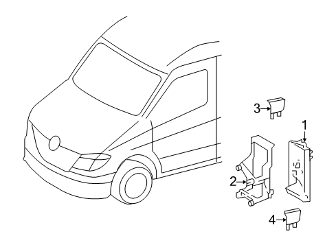 2008 Dodge Sprinter 2500 Fuse & Relay Relay Diagram for 5120360AA