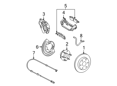  Sensor Asm, Front Wheel Speed Diagram for 19181878