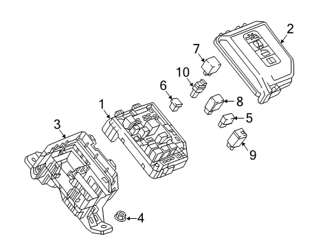 2019 Chevrolet Spark Fuel Supply Junction Block Diagram for 42641894