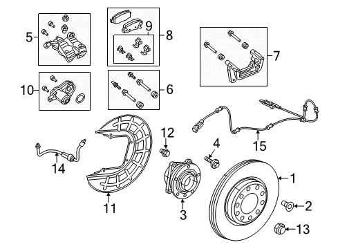 2015 Chrysler 200 Anti-Lock Brakes Anti-Lock Brake System Module Diagram for 68234917AB