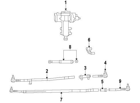 2008 Jeep Wrangler P/S Pump & Hoses, Steering Gear & Linkage Line-Power Steering Return Diagram for 52060271AL